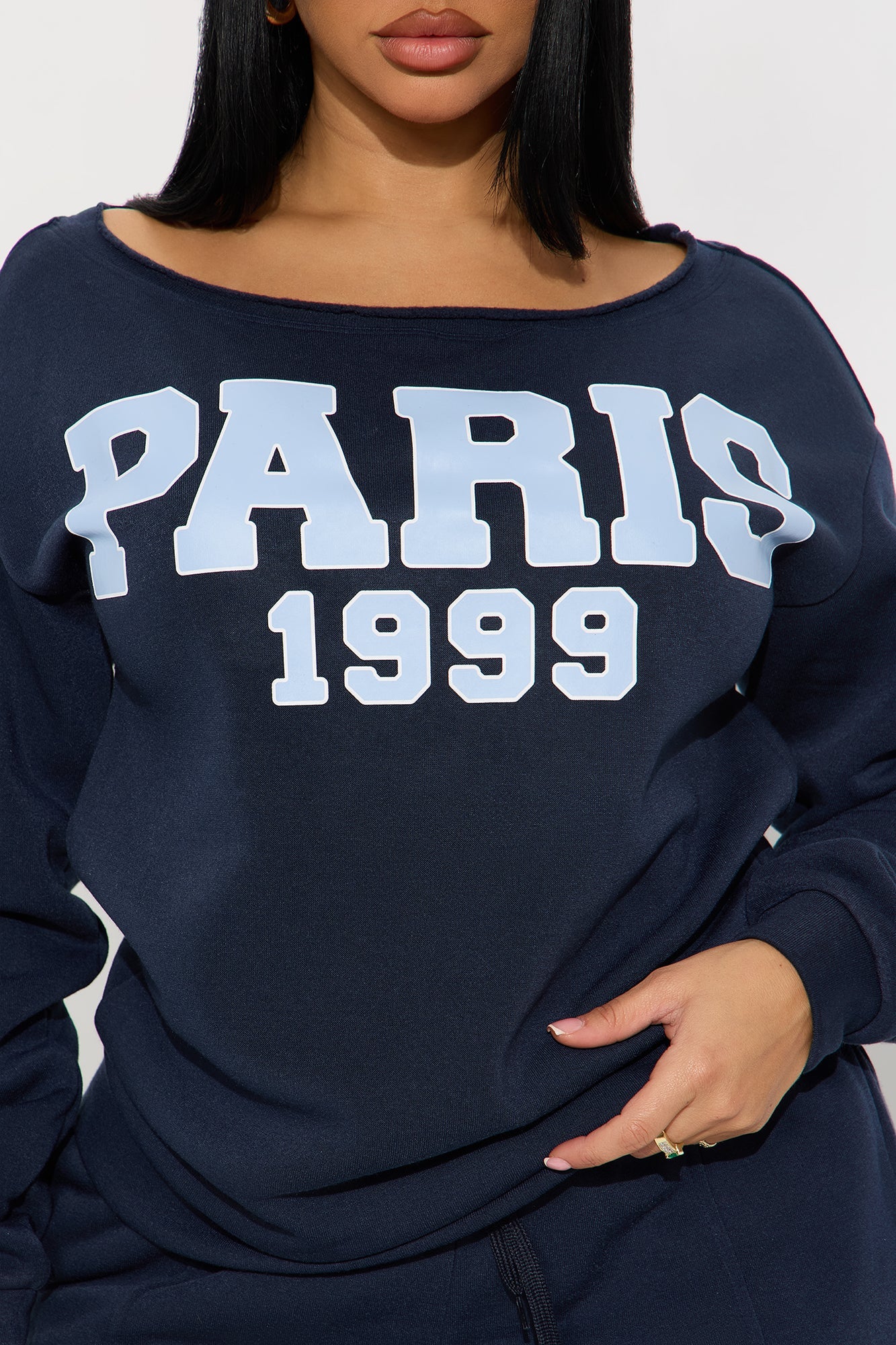 Paris 1999 Fleece Jogger Set - Navy