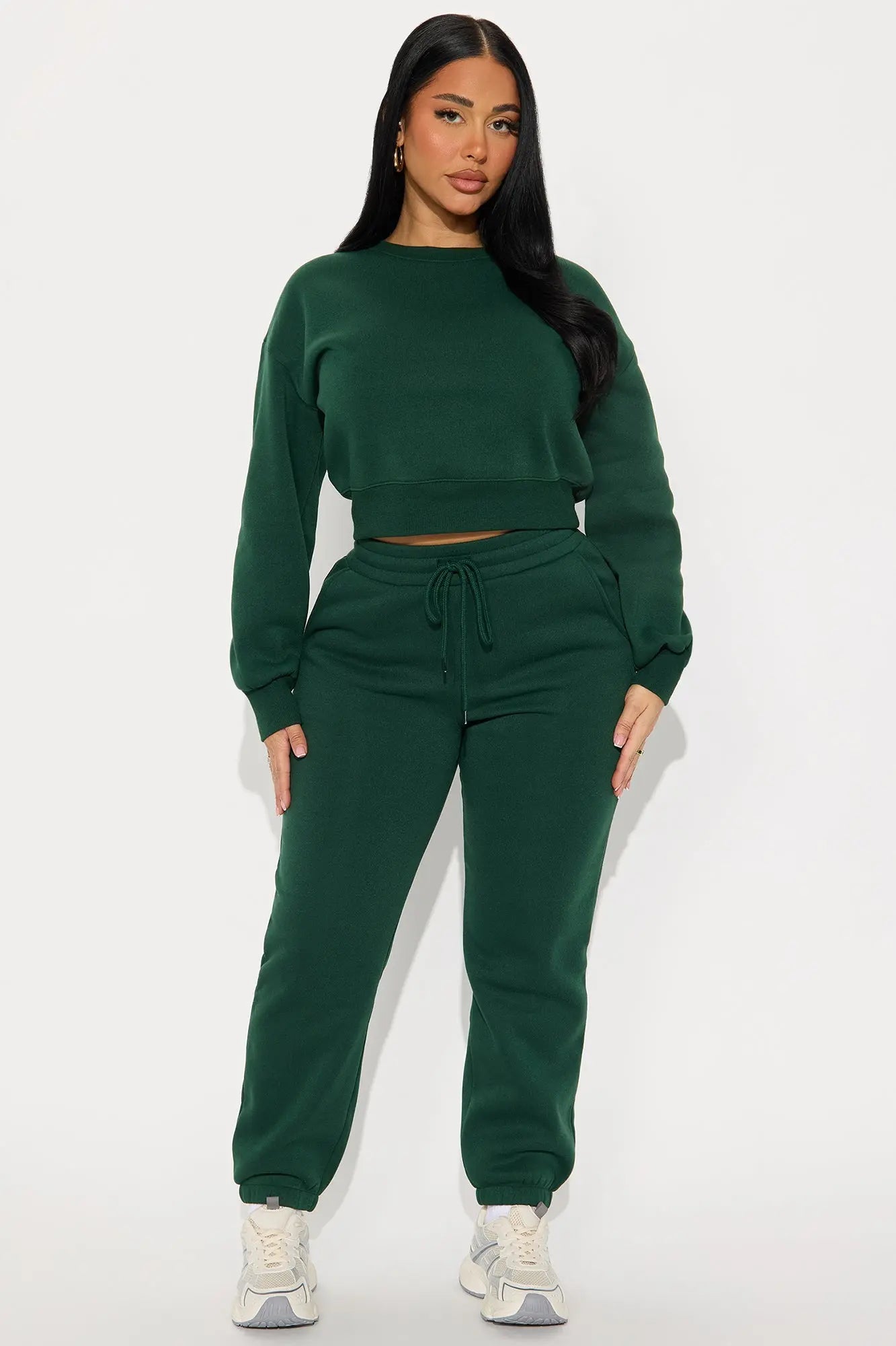 Candice Lounge Crew Neck - Hunter 