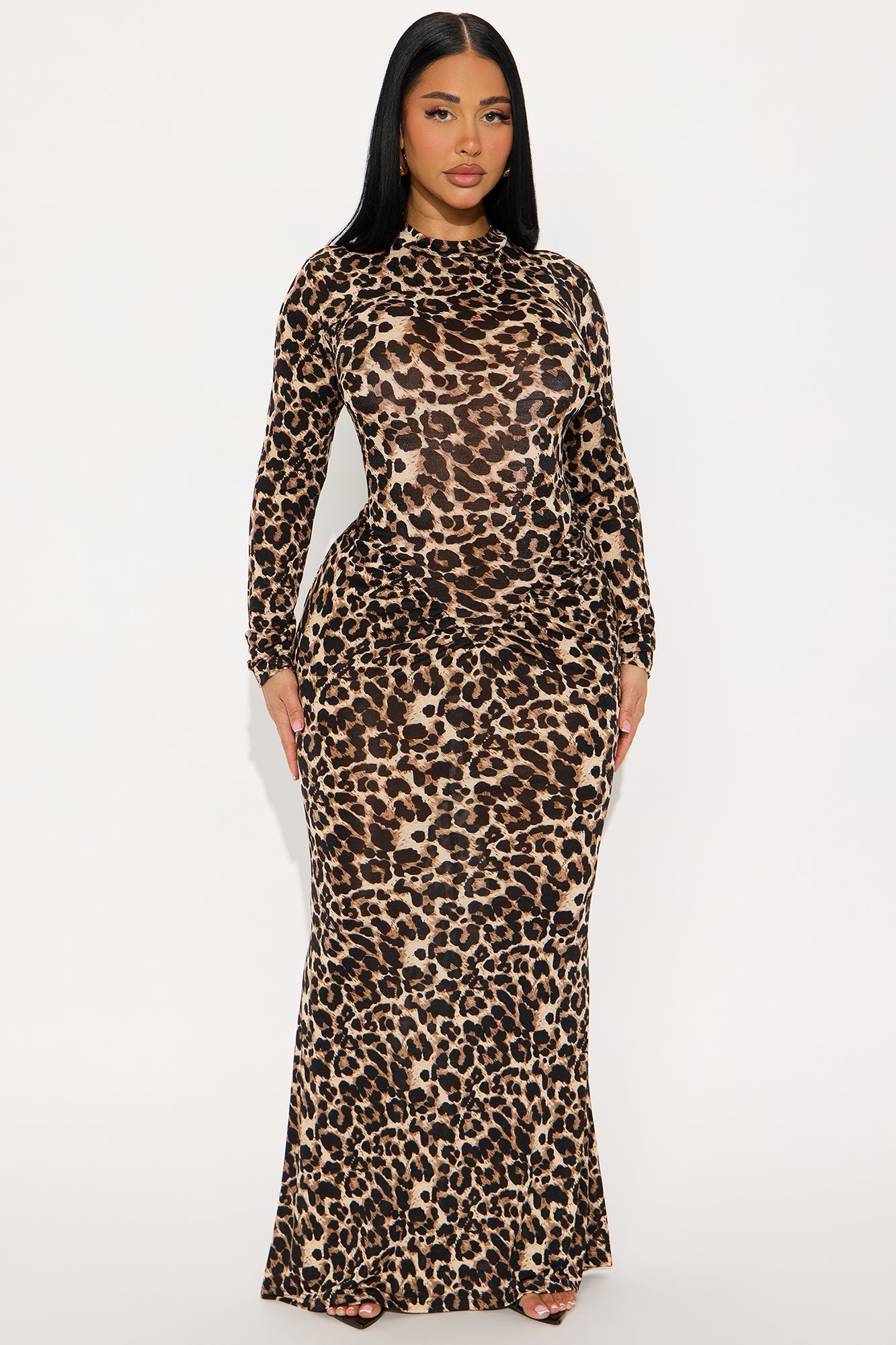 Modestly Wild Maxi Dress - Leopard