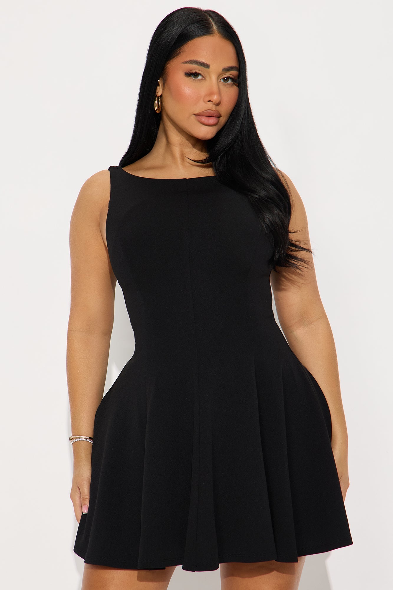 Falling For You Mini Dress - Black