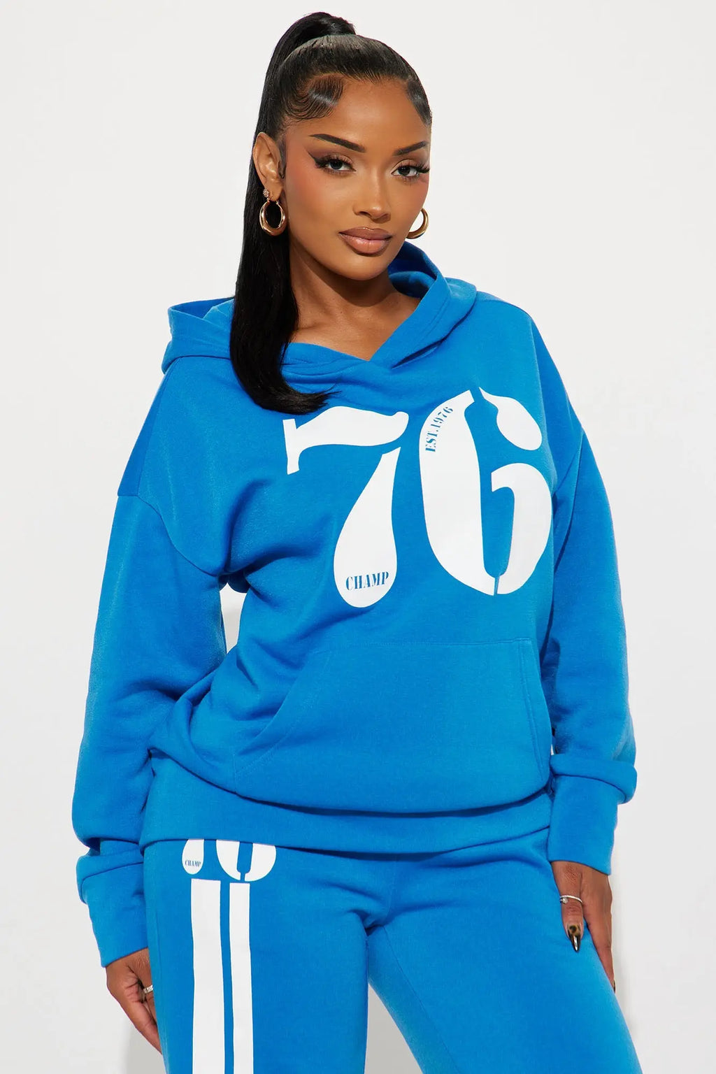 76' Champ Fleece Sweatsuit Set - Blue 