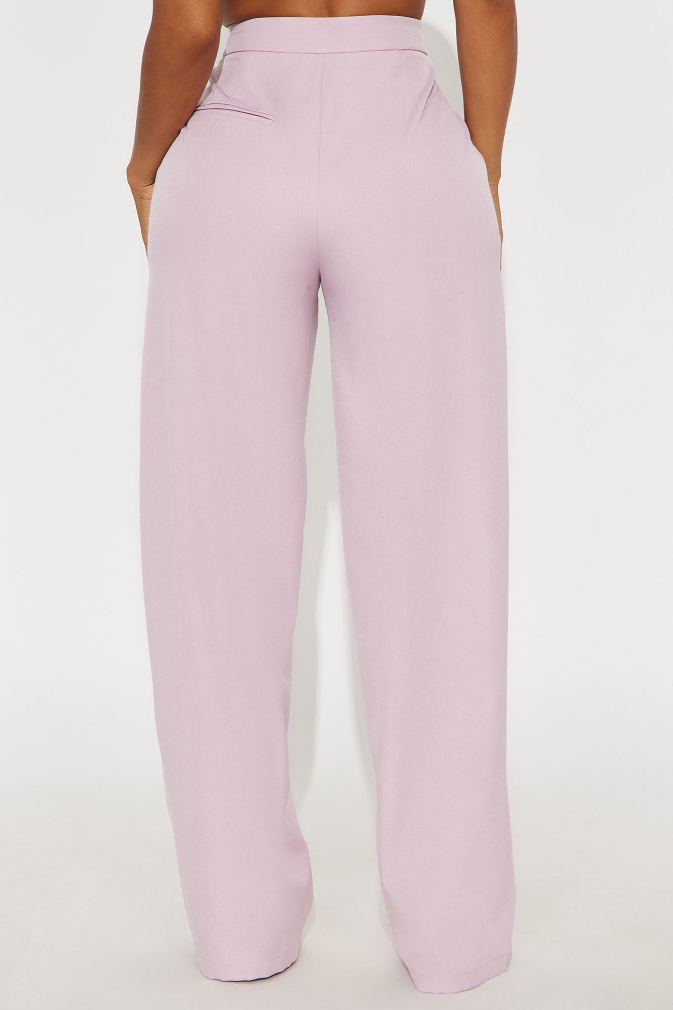 Close The Deal Wide Leg Trouser Pant 33″ - Pink 