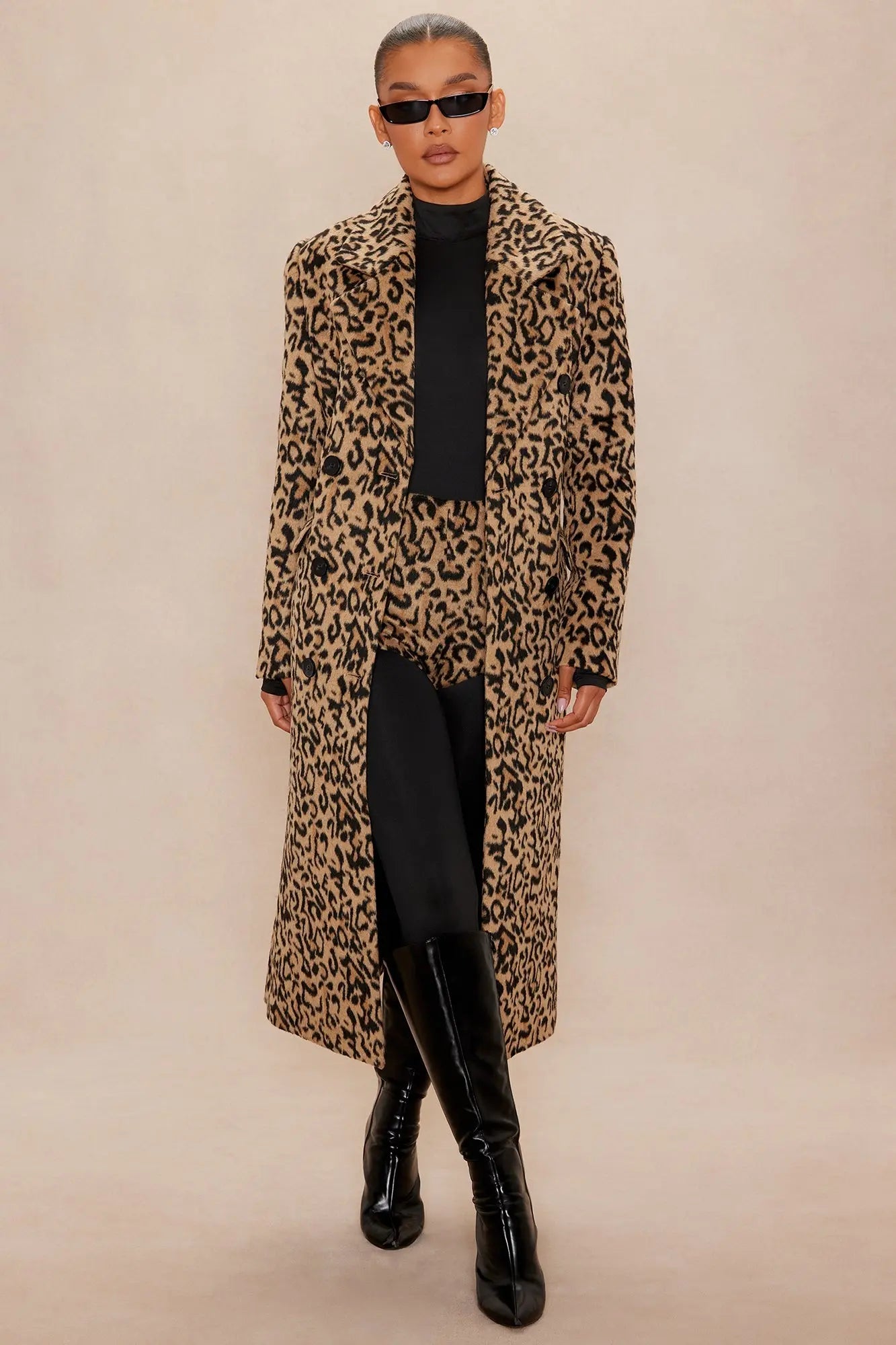 Tanesha Wool Short - Leopard 