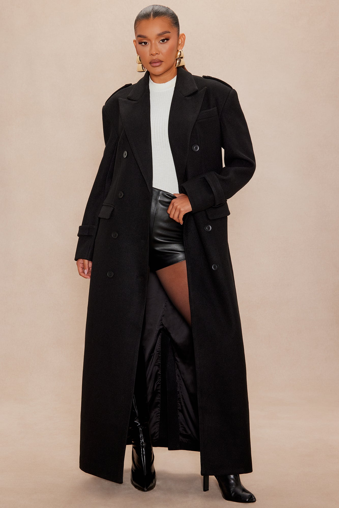 Always Incognito Coat - Black