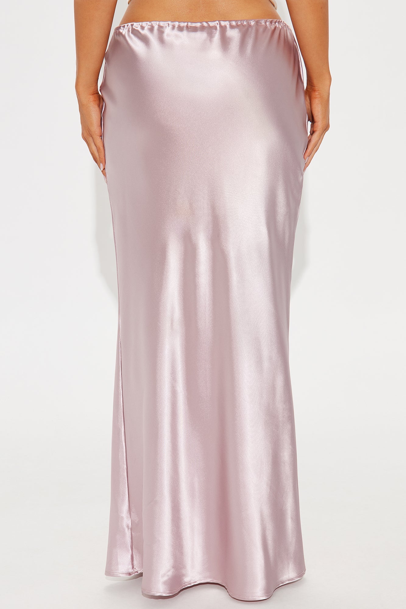 Sierra Tie Waist Satin Maxi Skirt - Mauve
