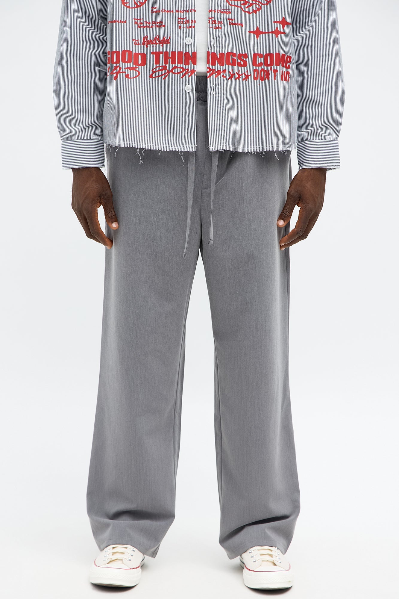 Baggy Erod Ewaist Pant - Grey