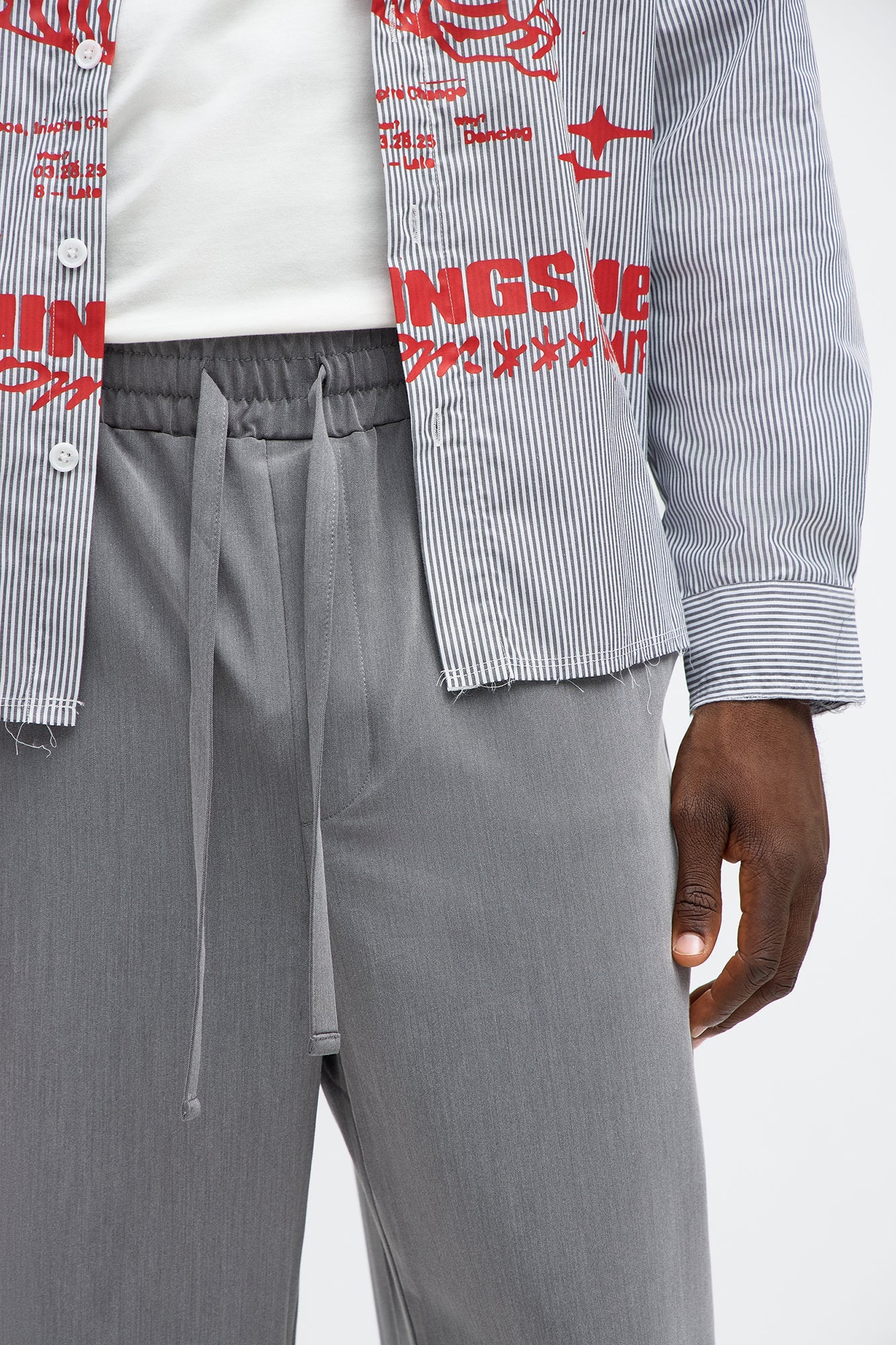Baggy Erod Ewaist Pant - Grey