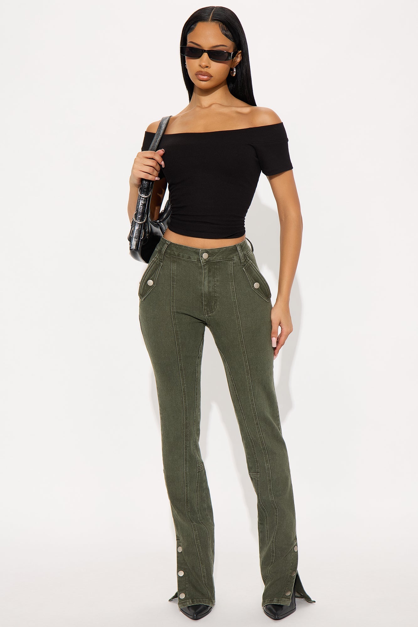 Chasin' You Mineral Wash Pant - Dark Olive 