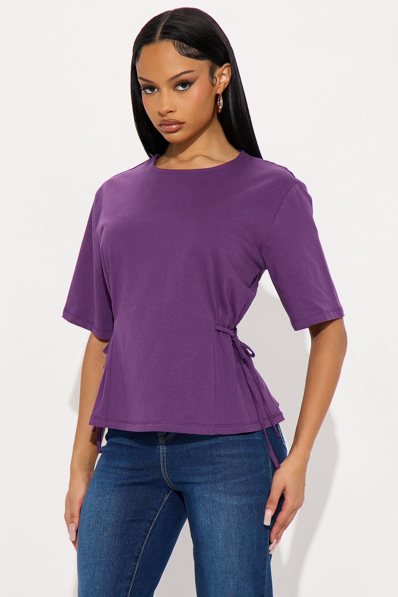 Whole Attitude Short Sleeve Tshirt - Purple