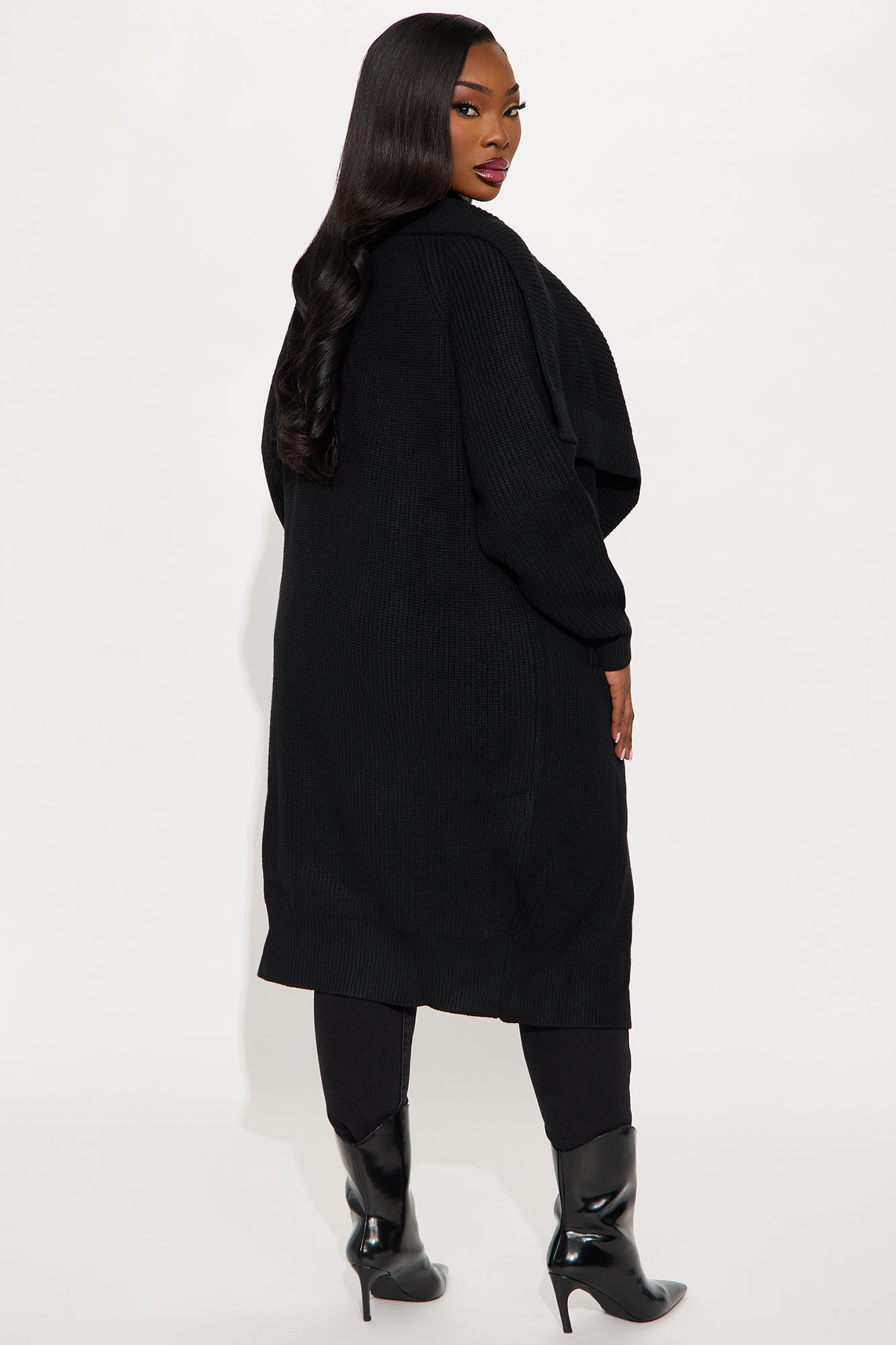 Aspen Sweater Coat - Black
