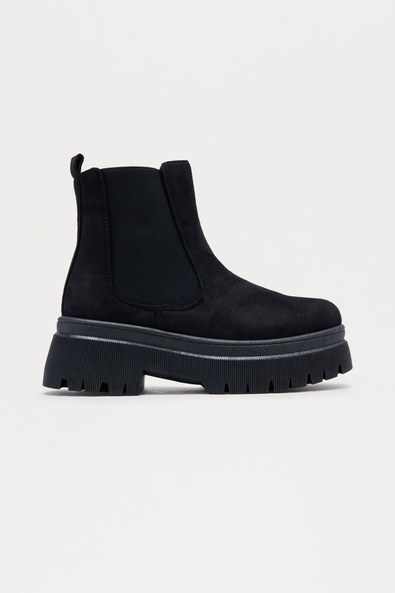 Keith Faux Suede Booties - Black