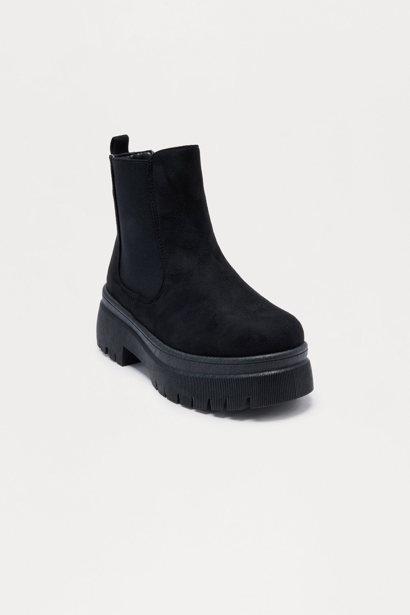 Keith Faux Suede Booties - Black