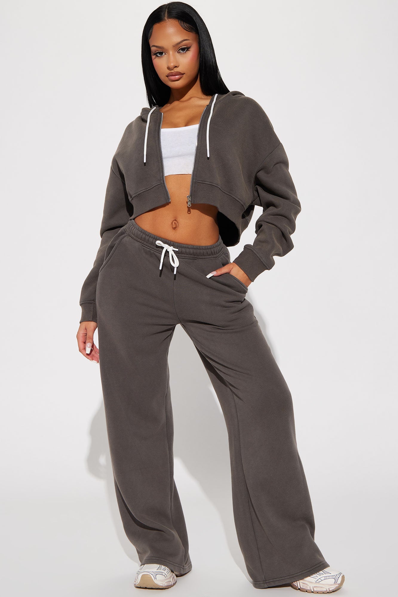 Track Star Vintage Wash Pant Set - Acid Wash