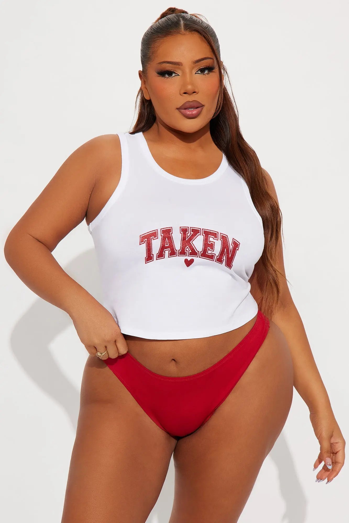 All Yours Cotton Cami And Panty 2 Piece Set - White 