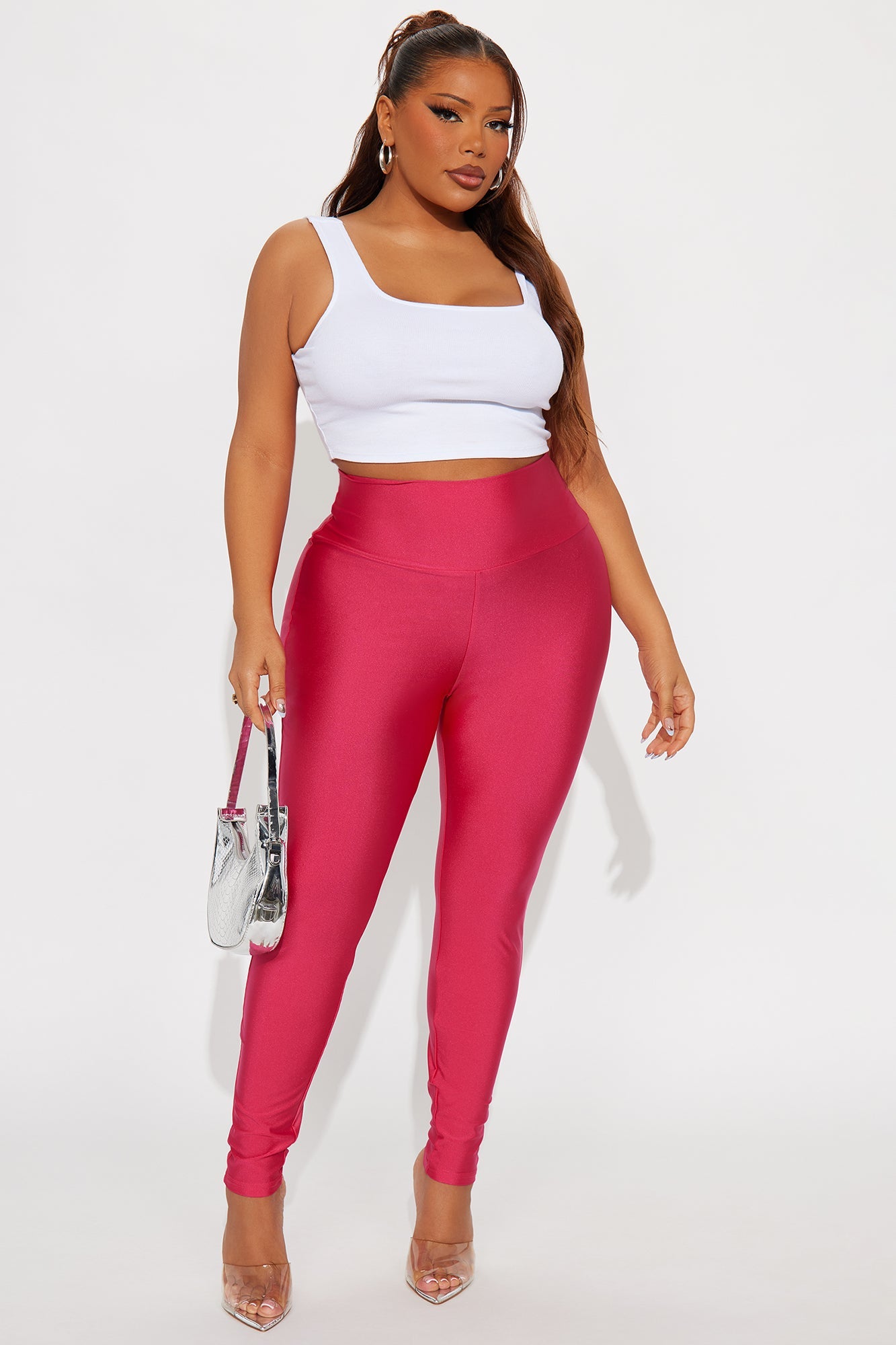 Brianne High Rise Leggings - Magenta