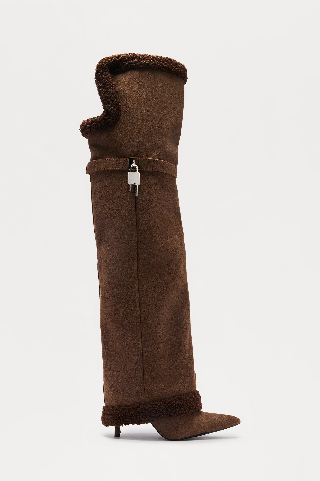 Chilled Out Thigh High Boots - Chocolate