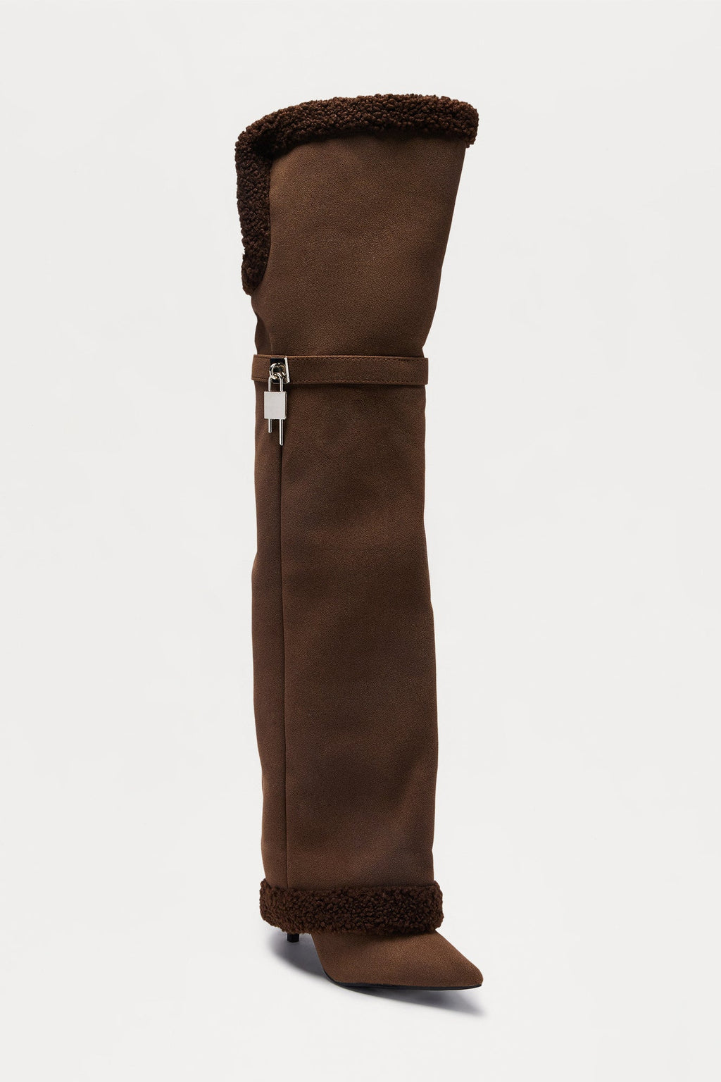 Chilled Out Thigh High Boots - Chocolate