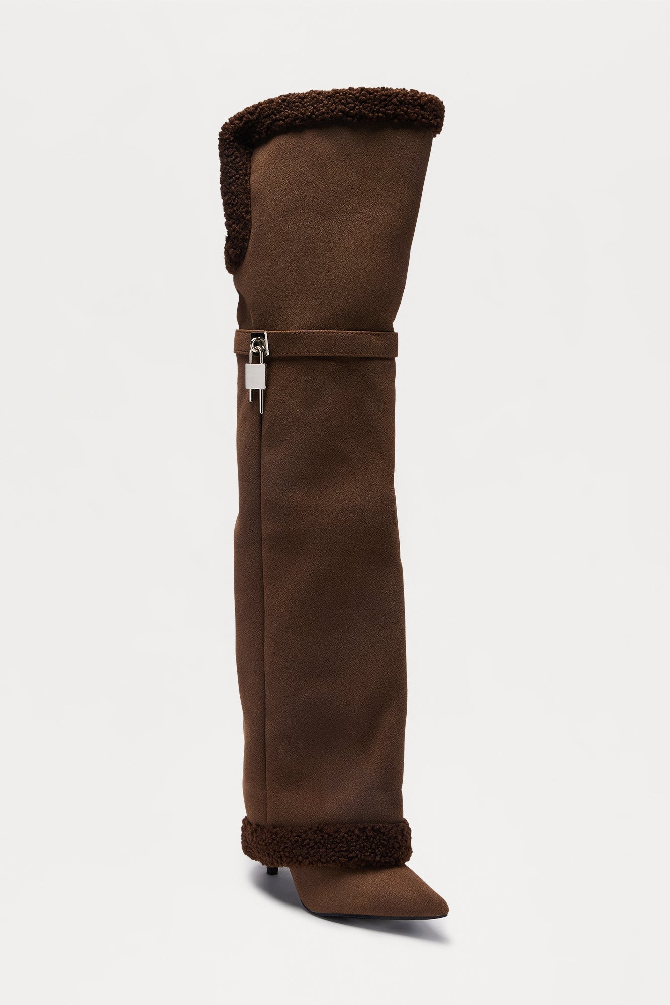 Chilled Out Thigh High Boots - Chocolate