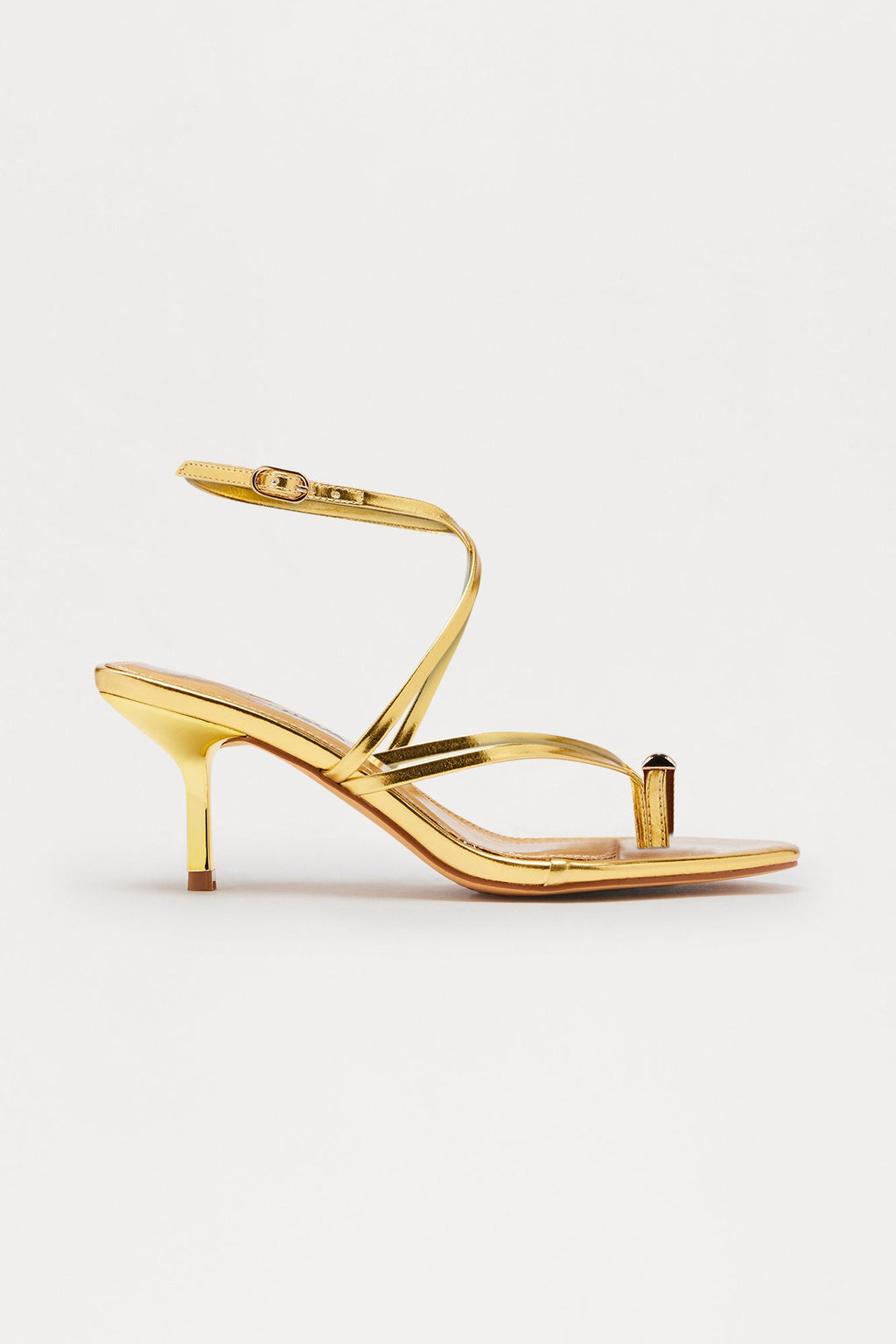 Andres Hardware Toe Ring Heels - Gold