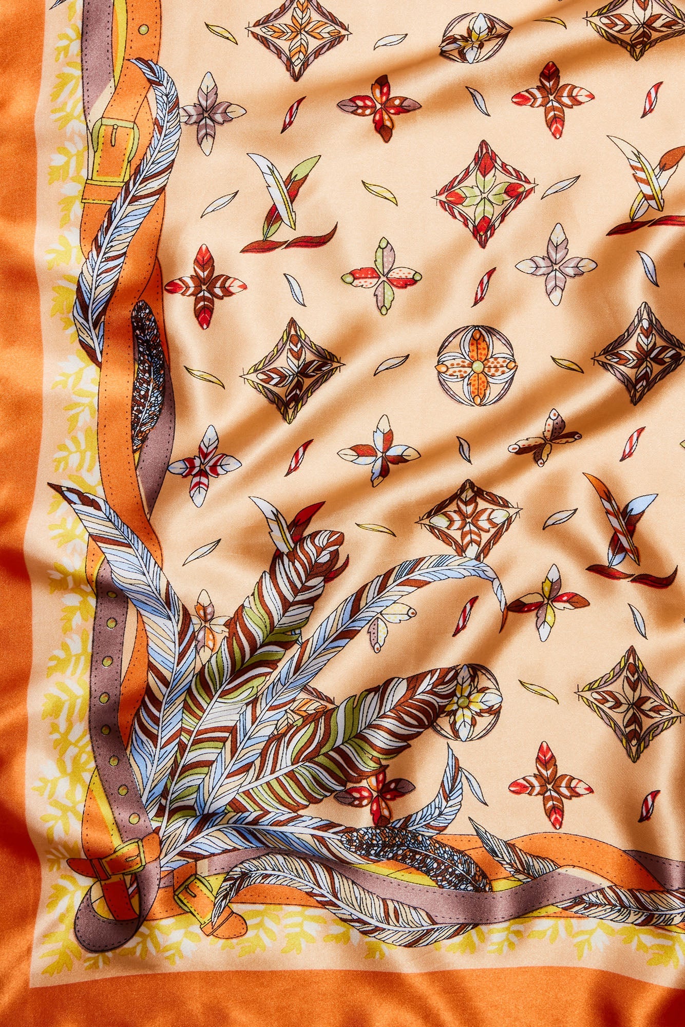 Admiring Masterpiece Head Scarf - Orange/combo