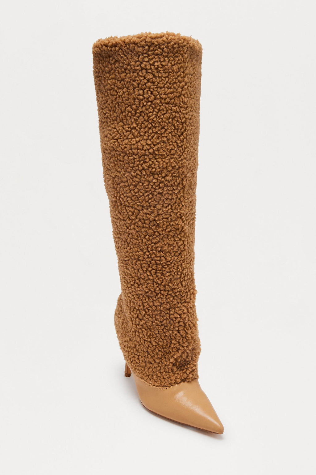 Winnipeg Sherpa Knee High Boots - Tan