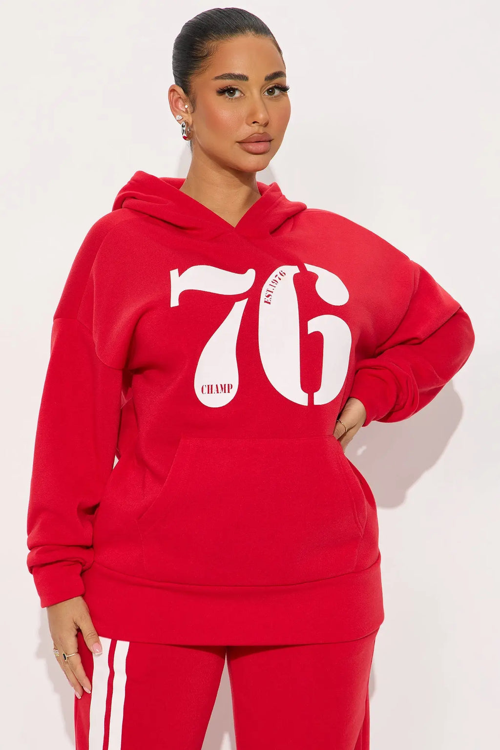 76' Champ Fleece Sweatsuit Set - Red 