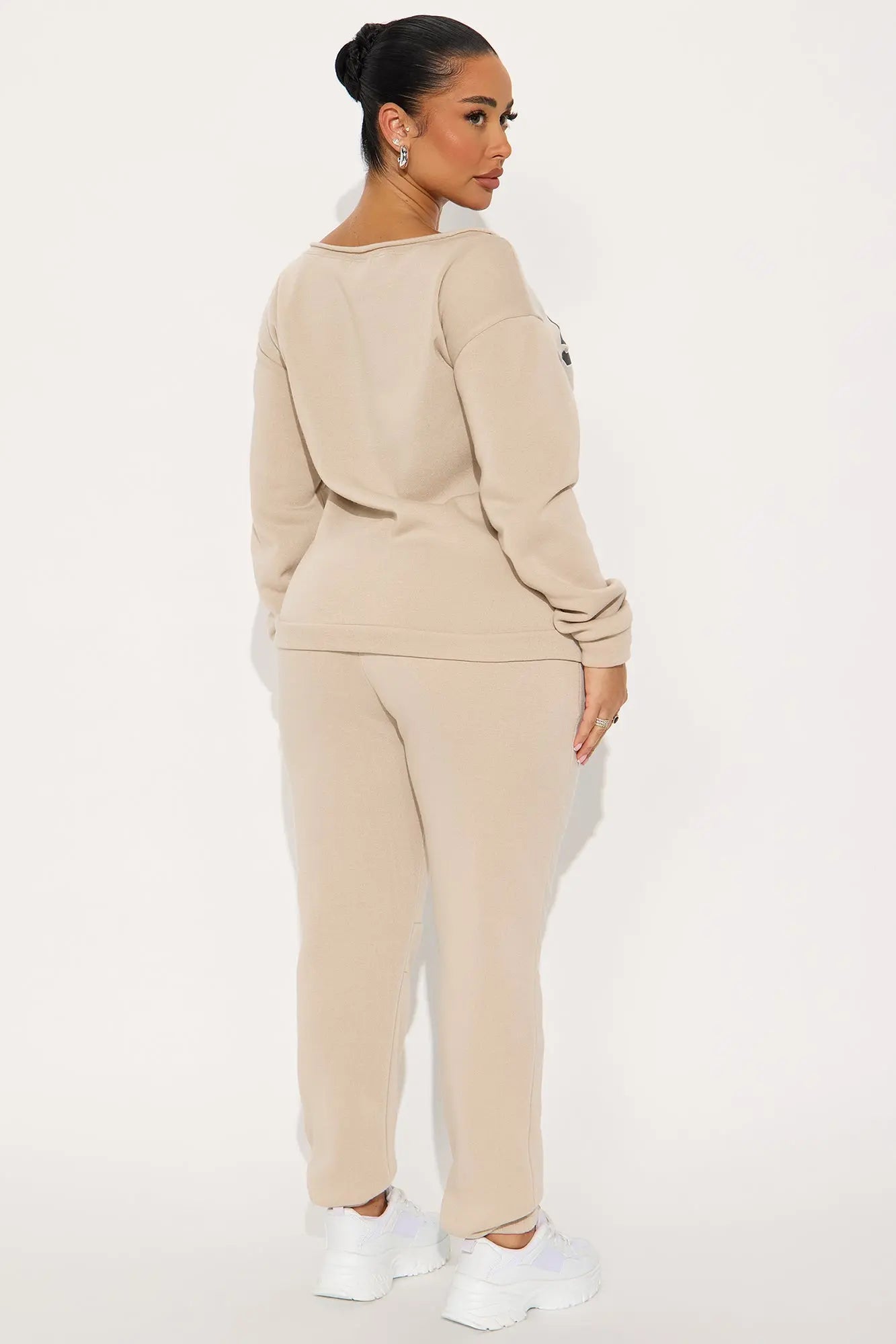 Social Club Fleece Jogger Set - Stone 