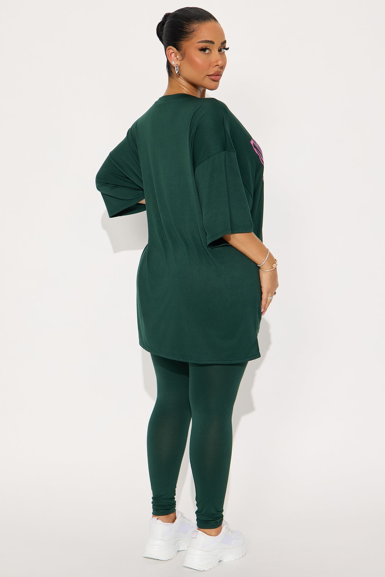 NYC Oversized T-shirt Leggings Set - Hunter
