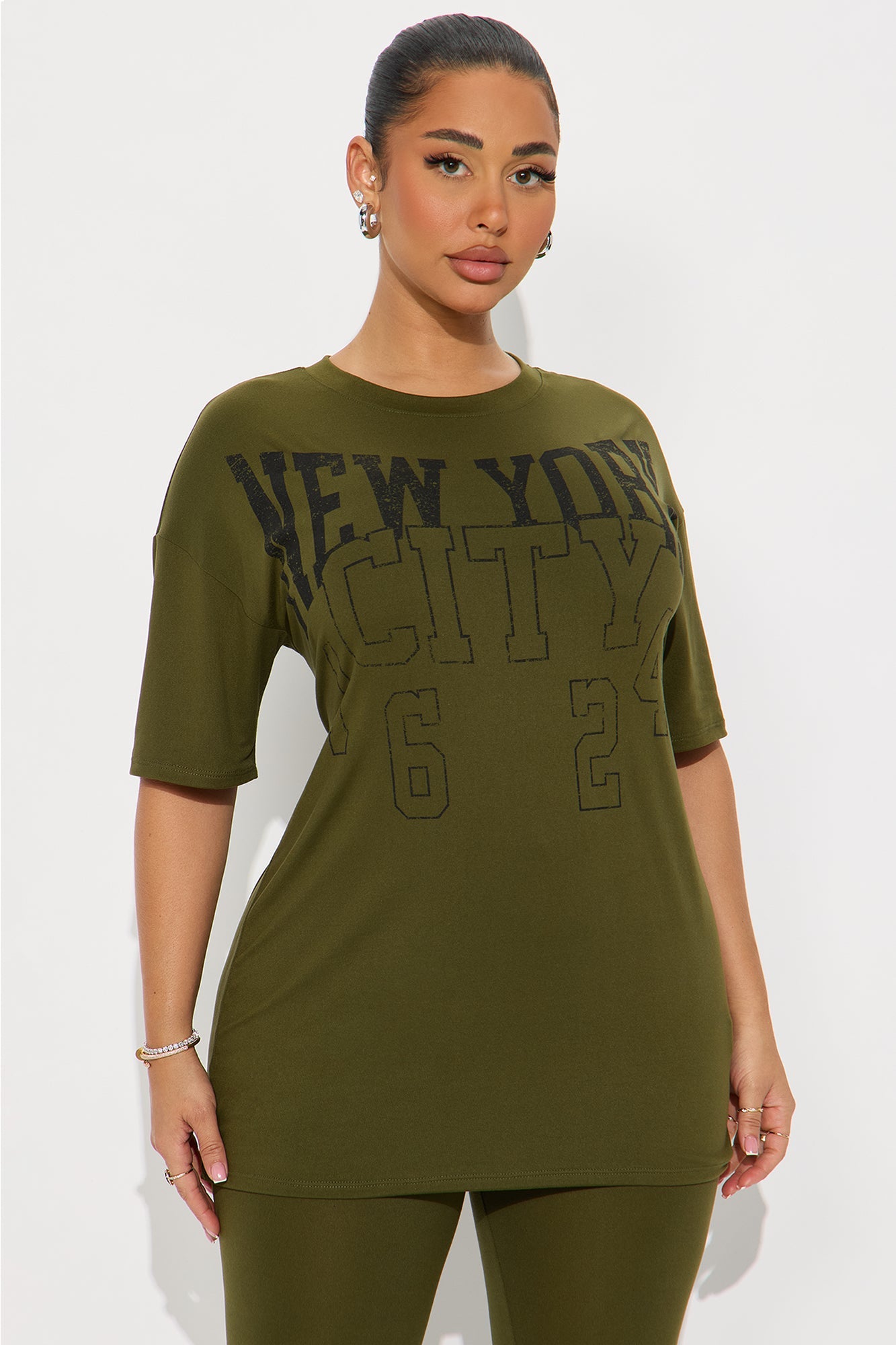 NYC Chill Legging Set - Olive