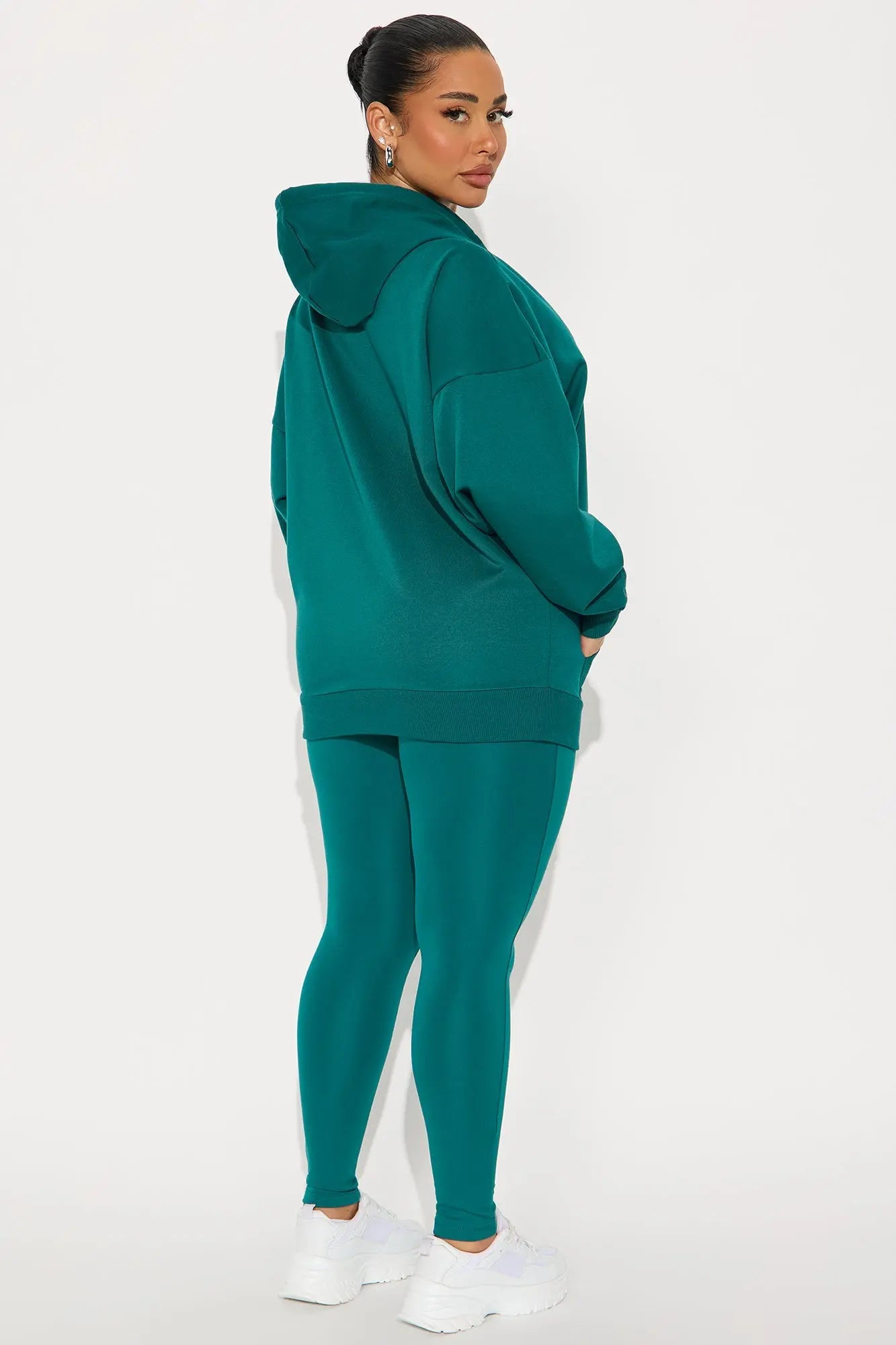 Beckham Zip Up Fleece Pant Set - Hunter 