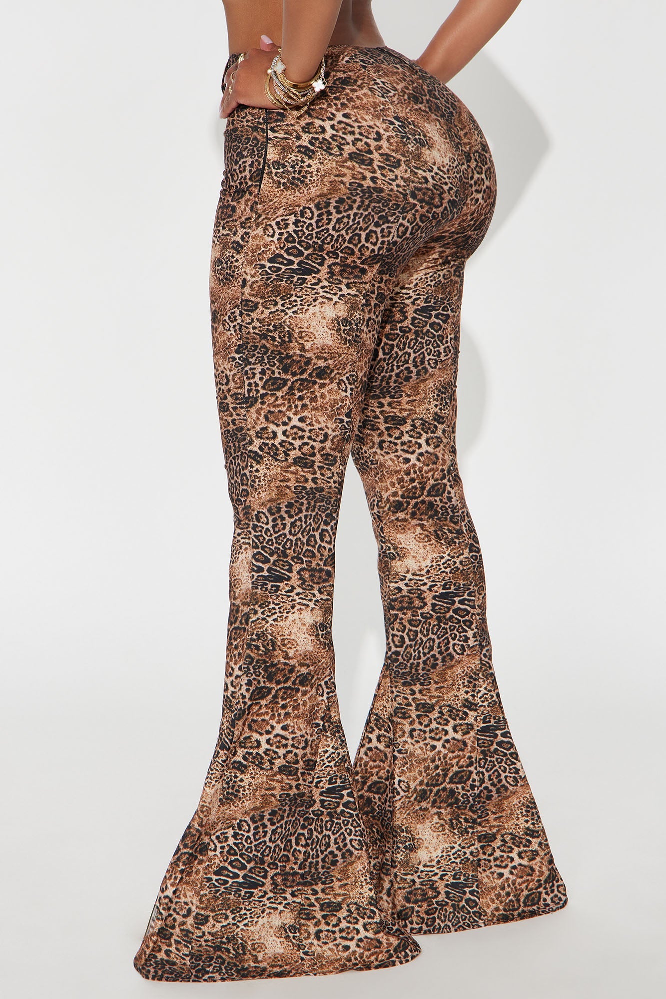 Winnie Leopard Flare Pant 34″ - Leopard