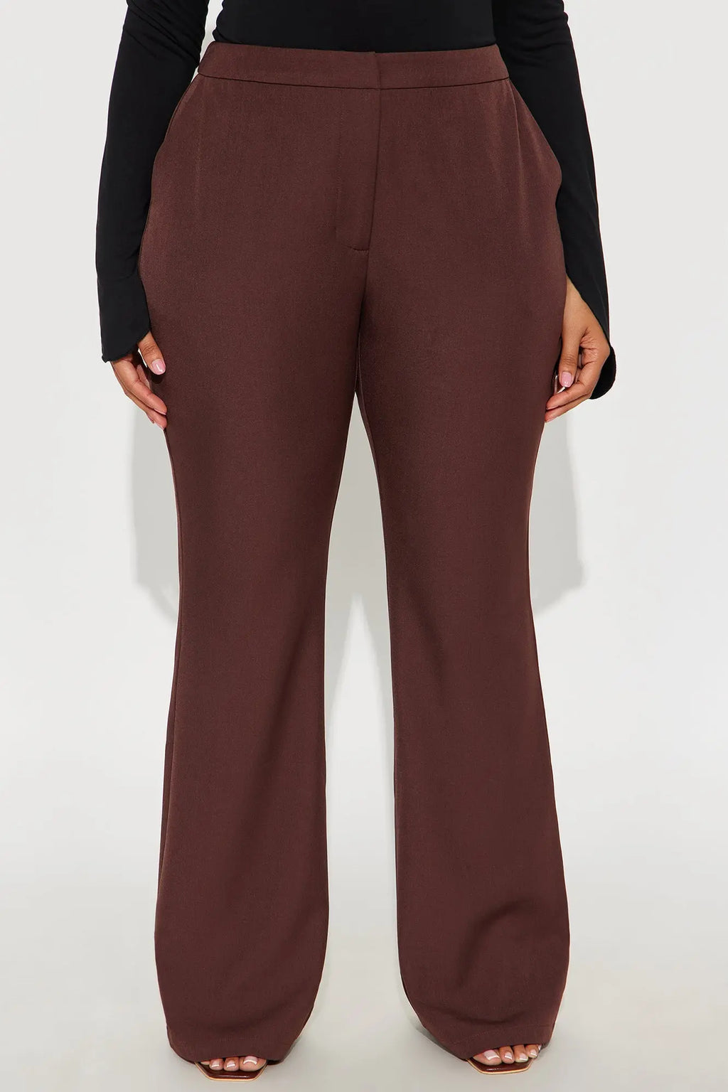 Breaking Even Flare Trouser - Chocolate 