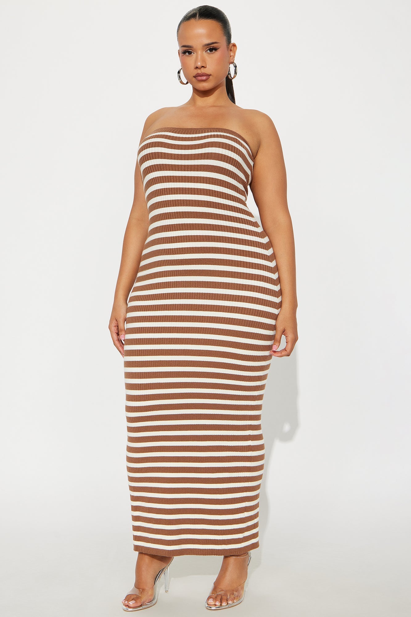 Josie 2-Piece Sweater Maxi Dress - Brown/combo