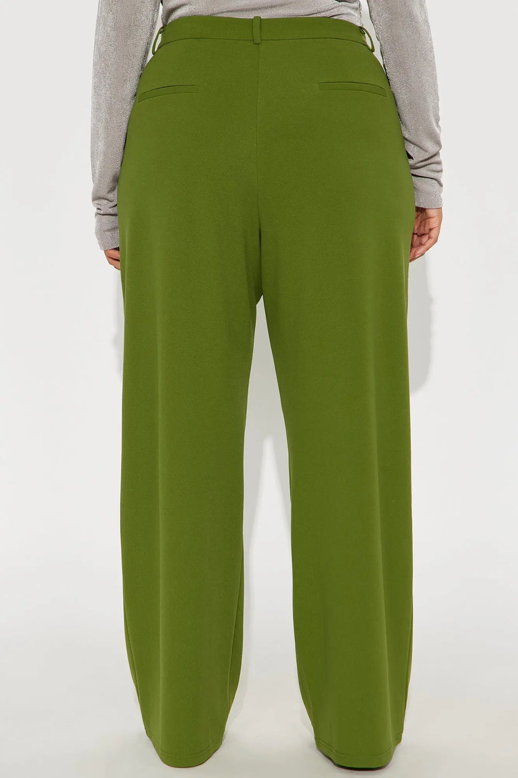 Elma Wide Leg Trouser - Green 