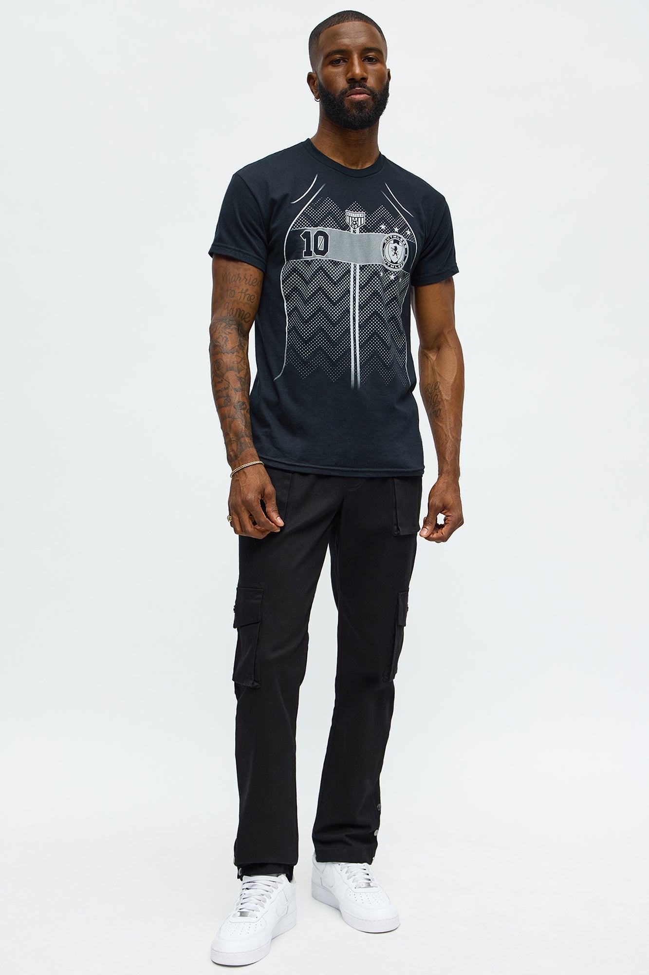 King Captain Short Sleeve Tee - Black
