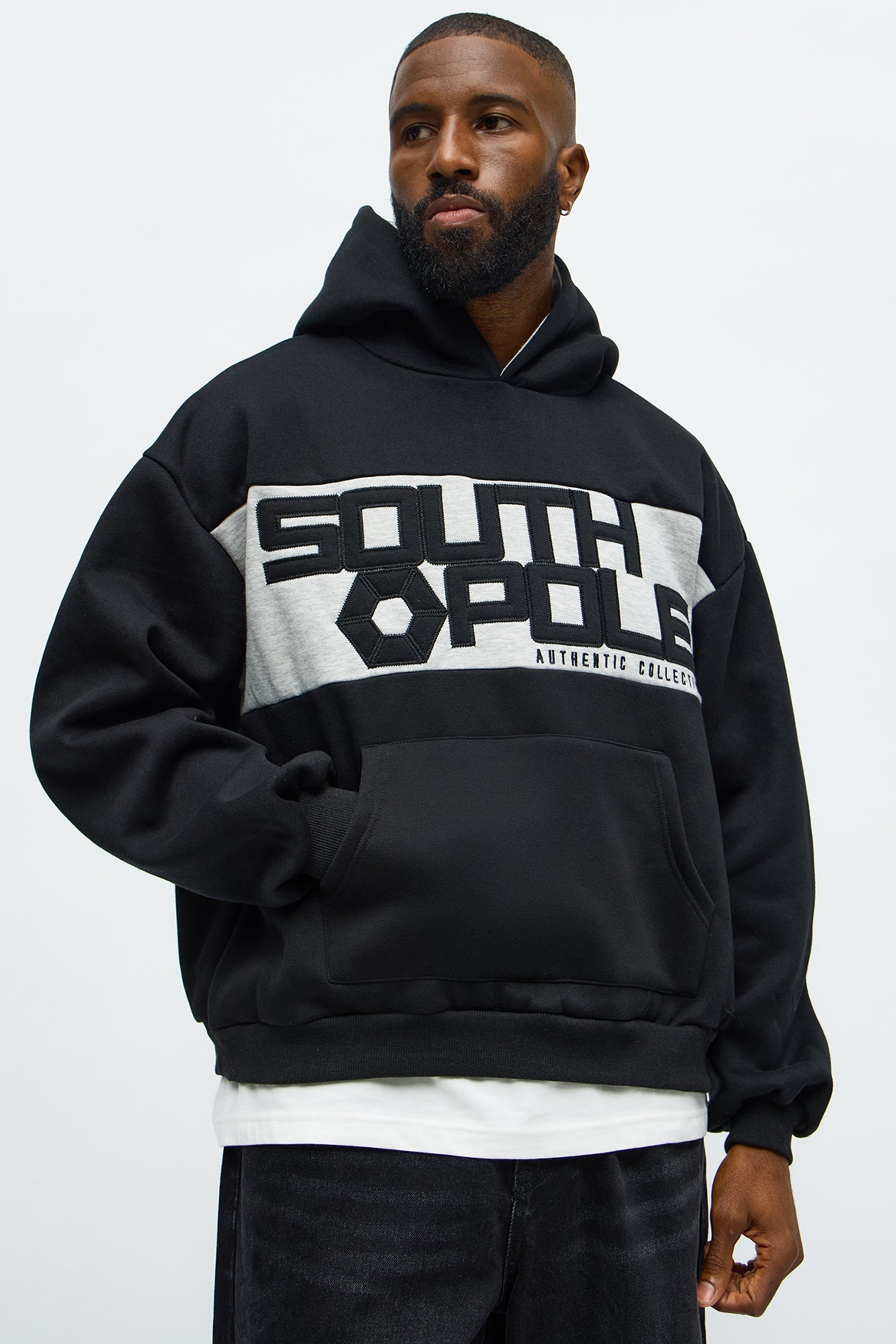 Southpole Logo Hoodie - Black
