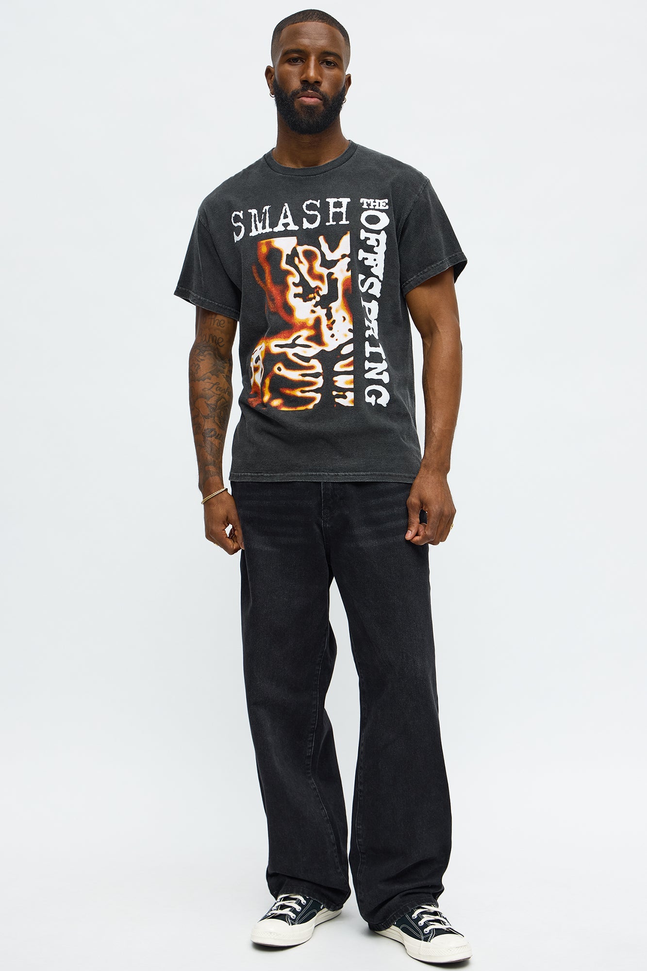 The Offspring Smash Vintage Short Sleeve Tee - Black Wash