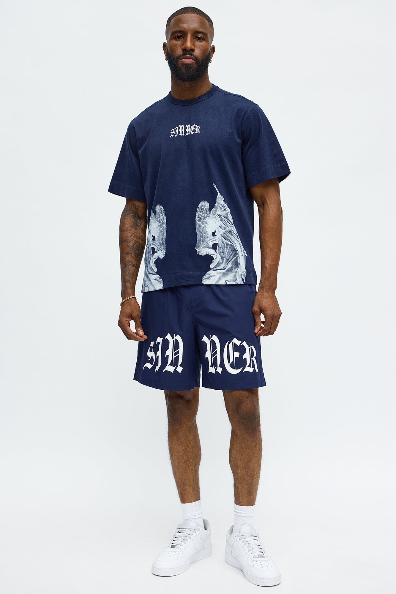 Sinner Relaxed Shorts - Navy