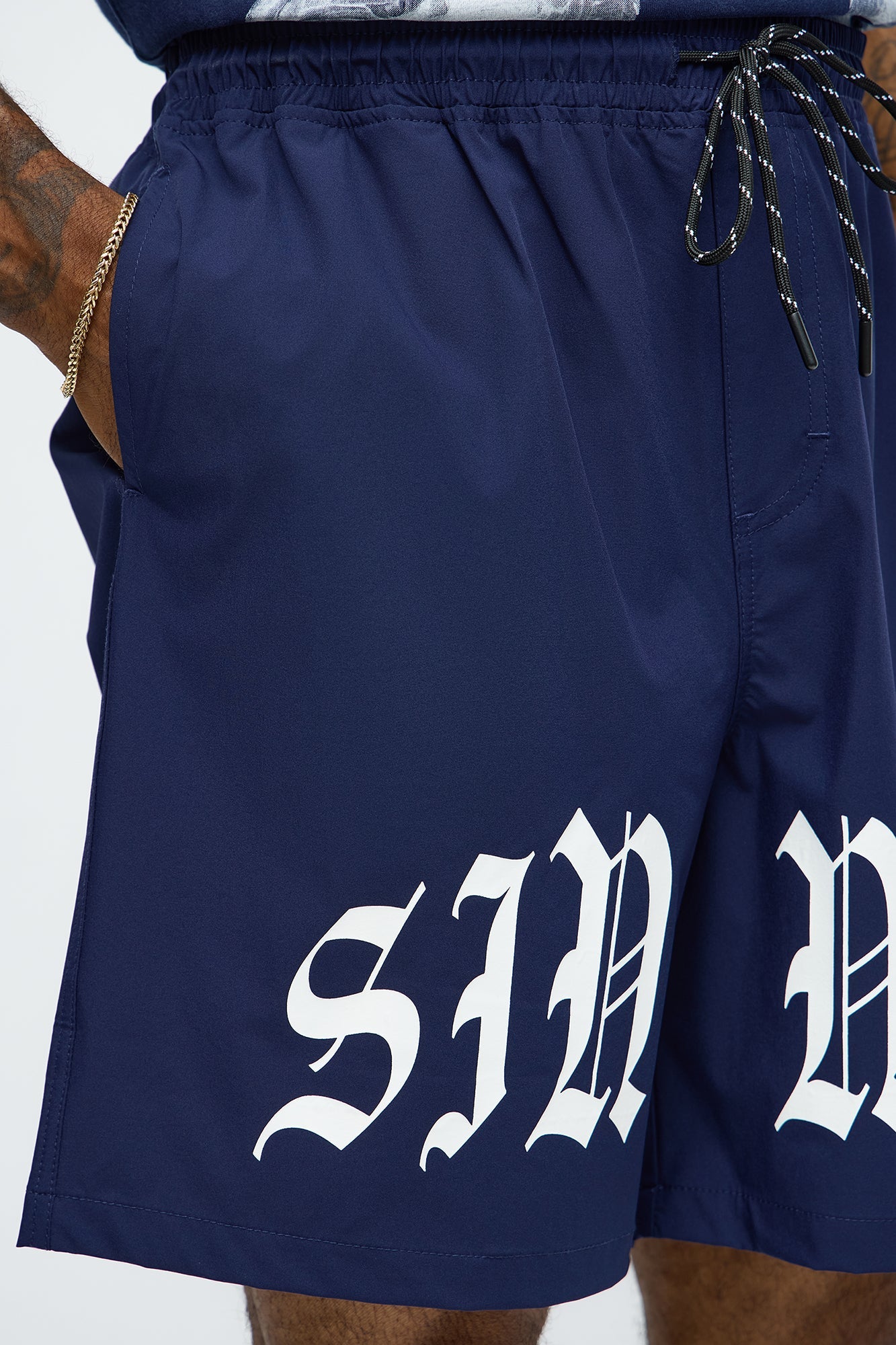 Sinner Relaxed Shorts - Navy