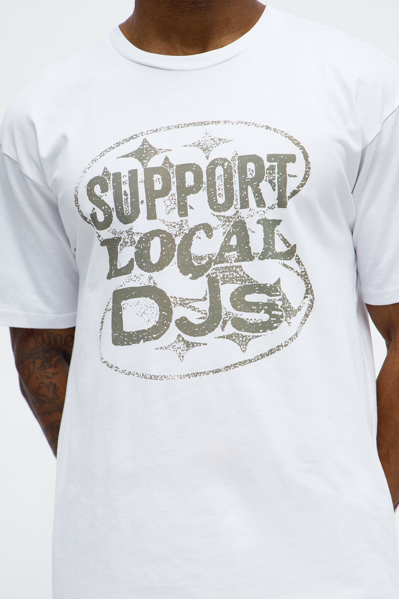 Support Local DJs Short Sleeve Tee - White