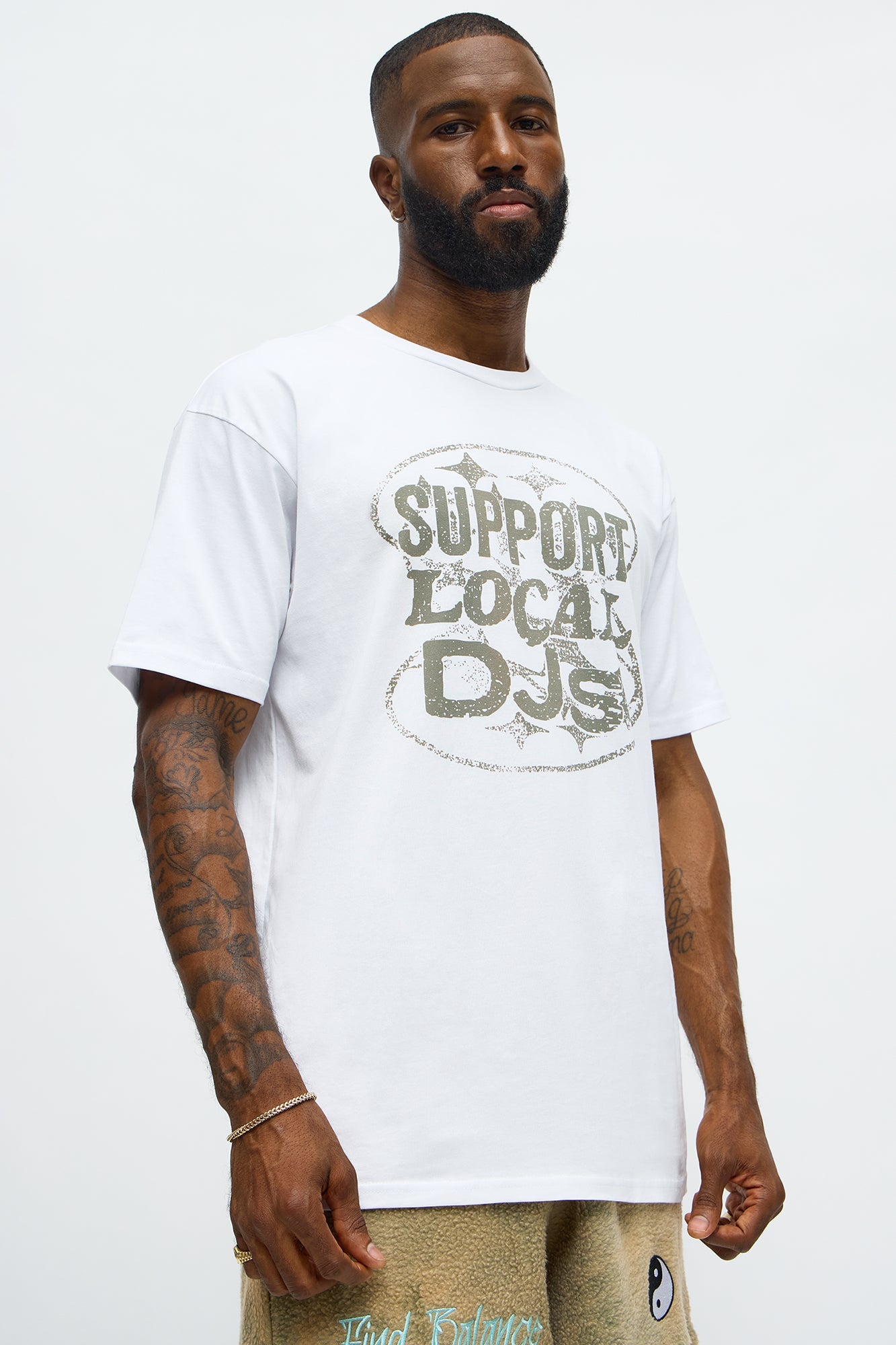 Support Local DJs Short Sleeve Tee - White