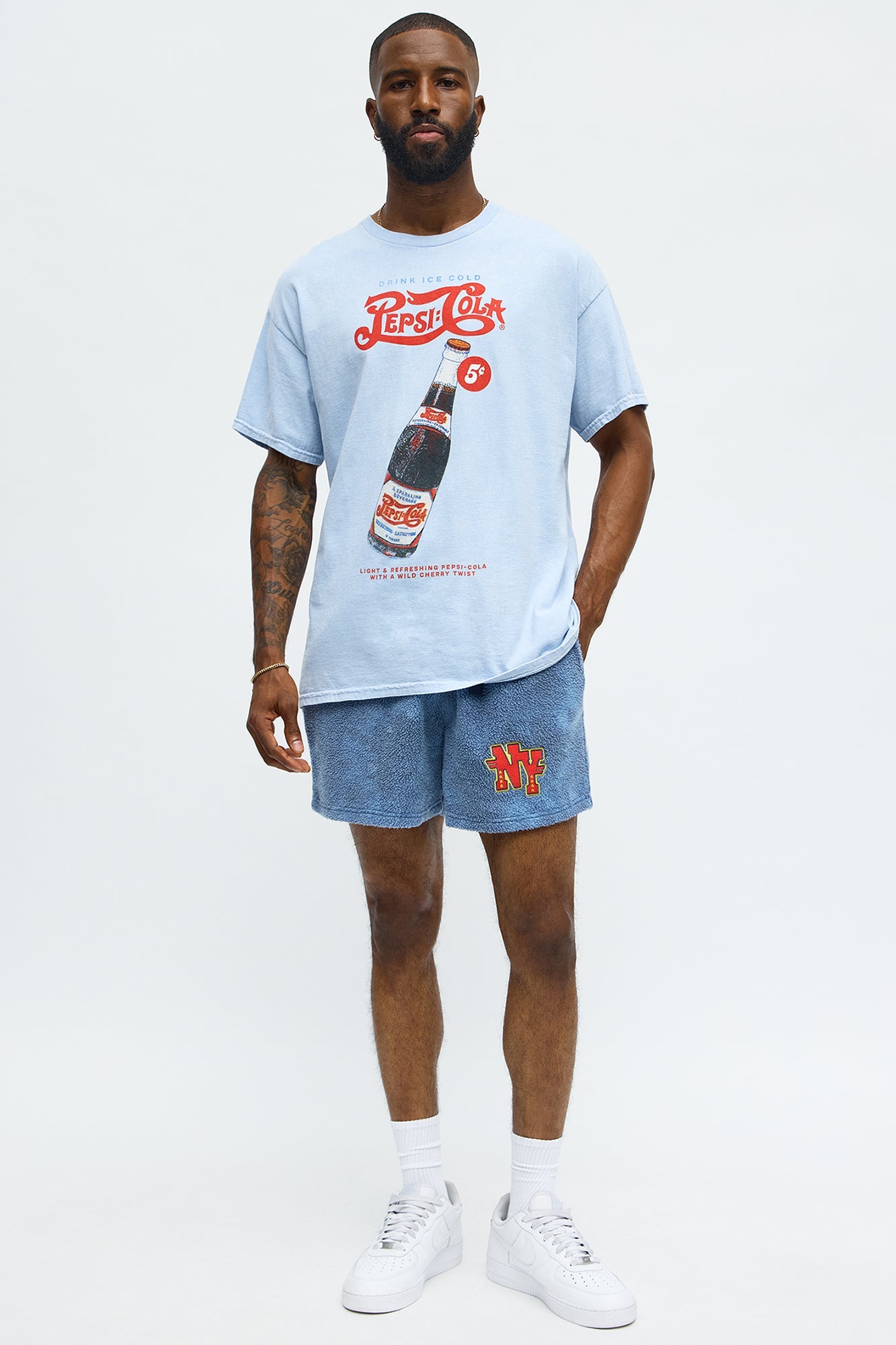 Pepsi Cola Vintage Short Sleeve Tee - Blue