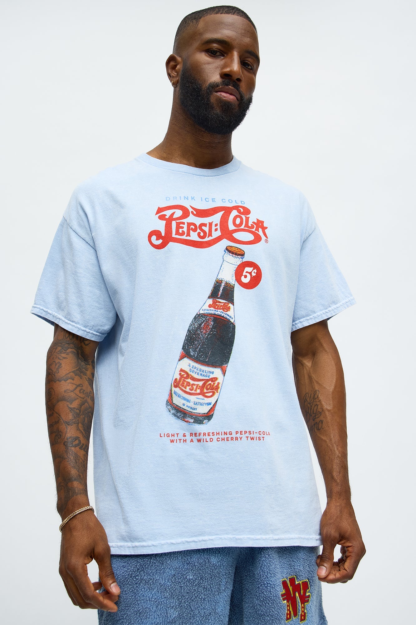 Pepsi Cola Vintage Short Sleeve Tee - Blue