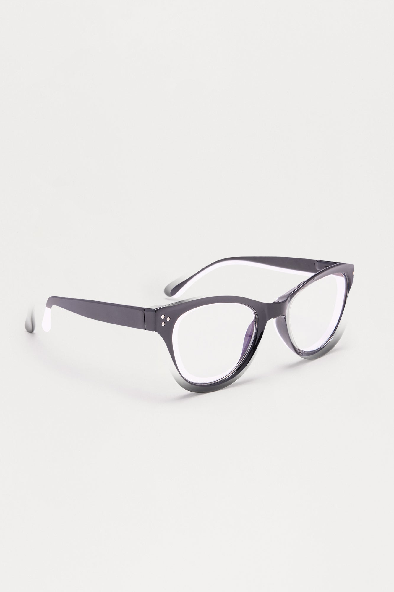 Hot Professor +1.25 Lens Strength Reader Glasses - Black