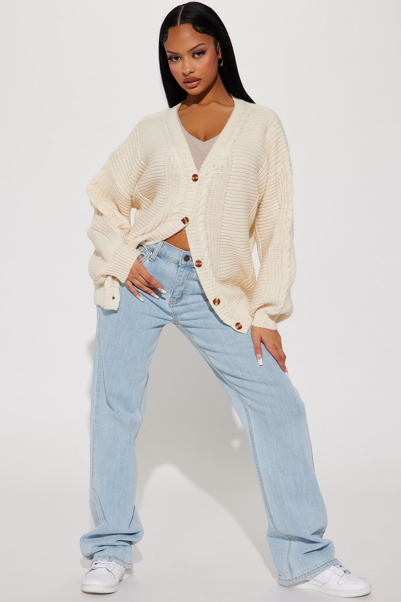Couch Convo Cardigan - Cream