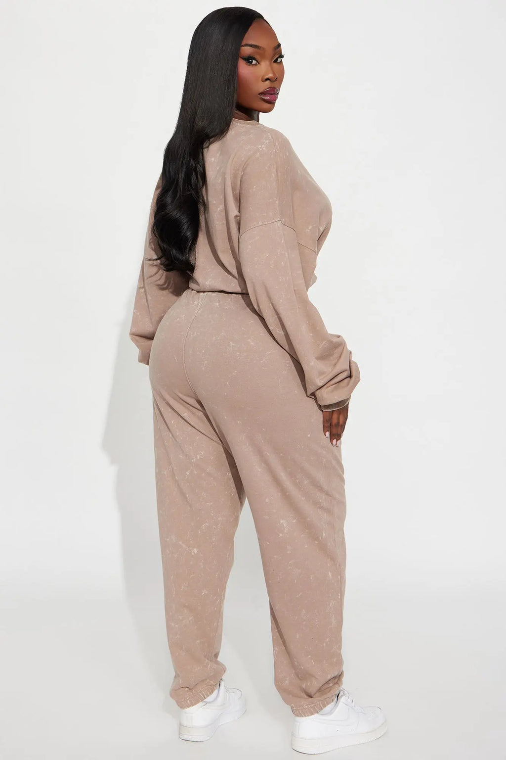 Willow Washed Jogger Set - Mocha 