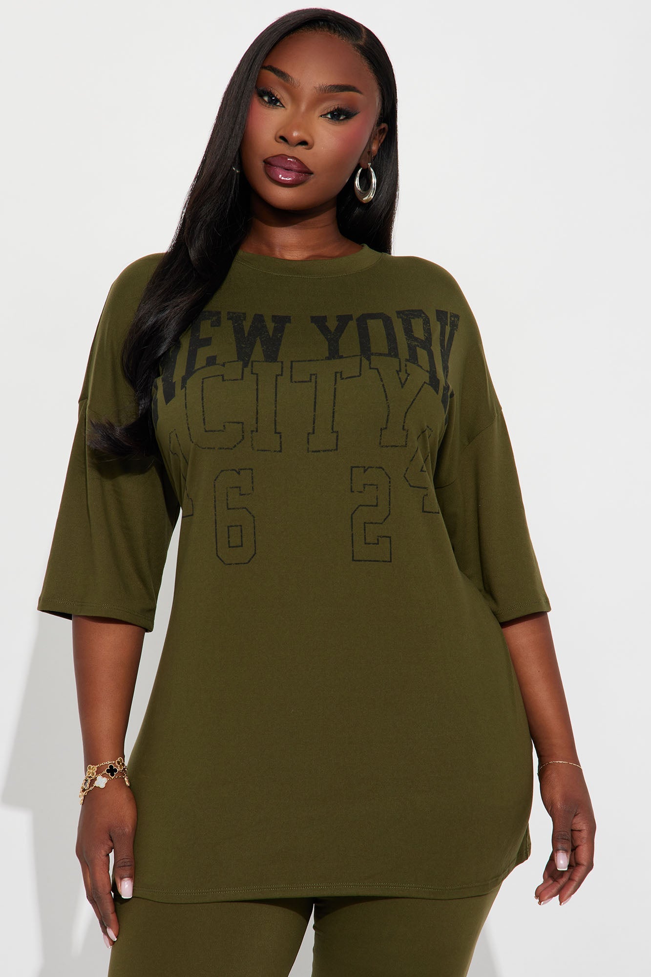 NYC Chill Legging Set - Olive