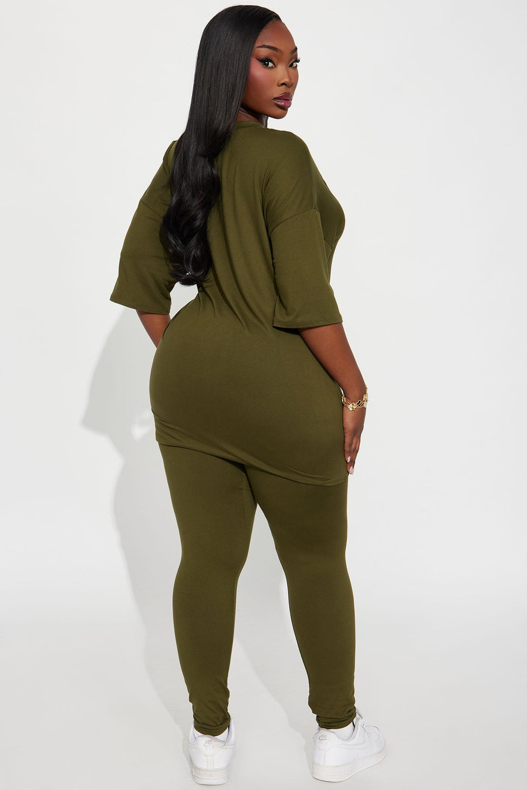 NYC Chill Legging Set - Olive