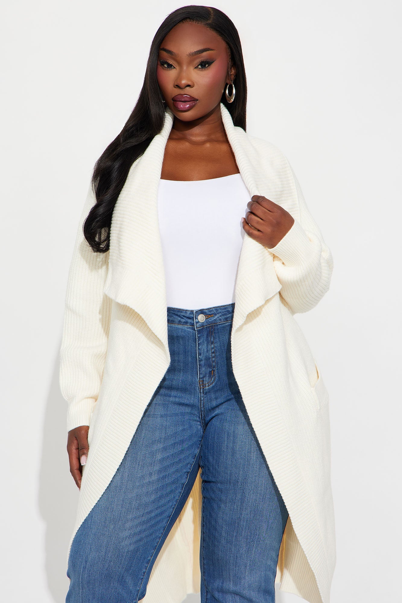Aspen Sweater Coat - Cream