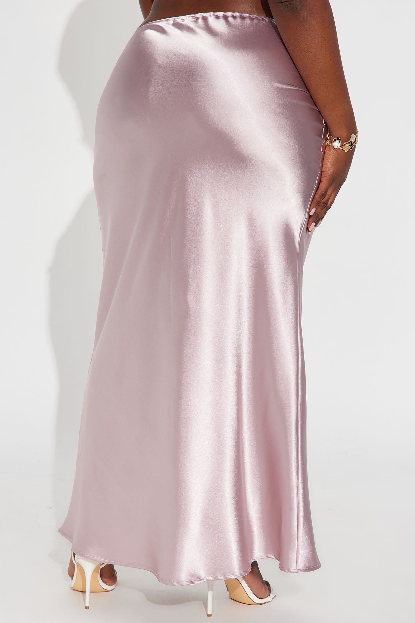 Sierra Tie Waist Satin Maxi Skirt - Mauve